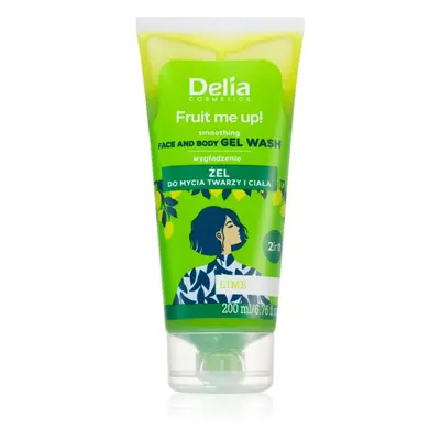 Delia Cosmetics FRUIT ME UP! tisztító gél arcra és testre Lime 200 ml