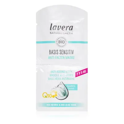 Lavera Basis Sensitiv Q10 ránctalanító és feszesítő arcpakolás koenzim Q10 2x5 ml