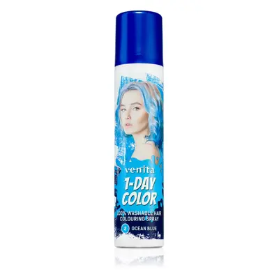 Venita 1-Day Color színező spray hajra árnyalat No. 2 - Ocean Blue 50 ml