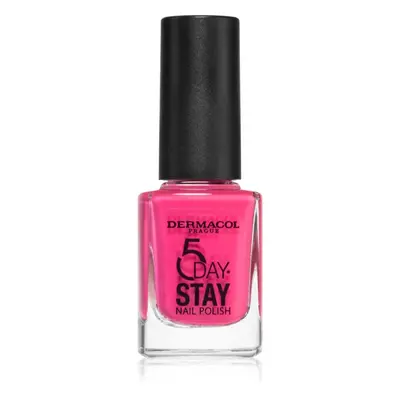 Dermacol 5 Day Stay hosszantartó körömlakk árnyalat 35 Pink Ride 11 ml