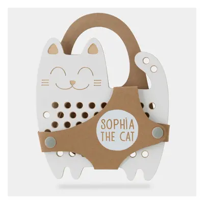 Milin Big Wooden Lacing Toy Cat Sophia interaktív játék 17 cm x 16 cm x 0,7 cm 1 db