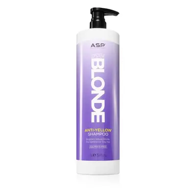 ASP System Blonde Anti-Yellow élénkítő sampon szőke és ősz hajra 1000 ml