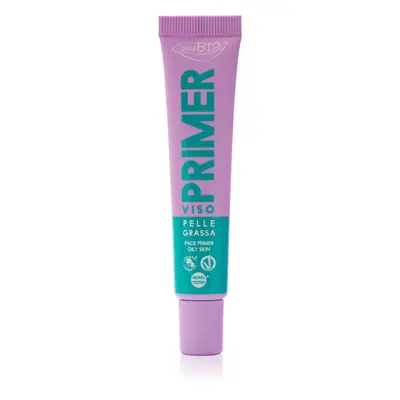 puroBIO Cosmetics Primer sminkalap a make-up alá zsíros bőrre 15 ml