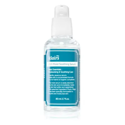 Klairs Rich Moist Soothing Serum nyugtató arcszérum hidratáló hatással 80 ml