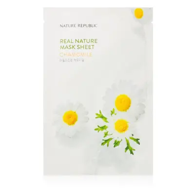 NATURE REPUBLIC Real Nature Chamomile Mask Sheet hidratáló gézmaszk kamillával 23 ml