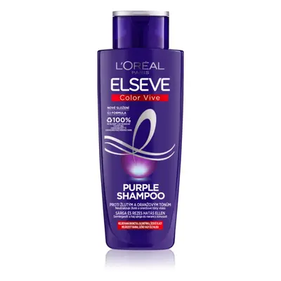 L’Oréal Paris Elseve Color-Vive Purple sampon a sárga tónusok neutralizálására 200 ml