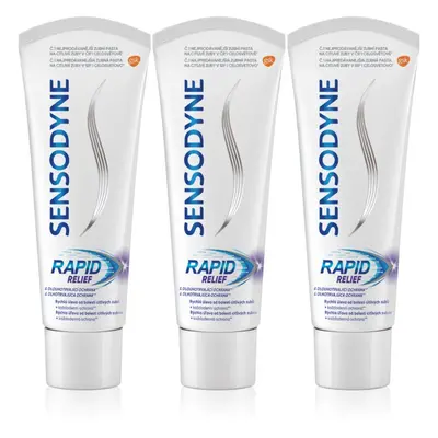 Sensodyne Rapid fluoridos fogkrém érzékeny fogakra 3x75 ml