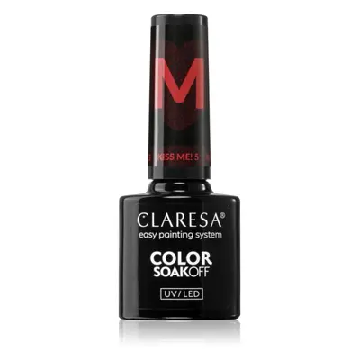 Claresa SoakOff UV/LED Color Kiss Me géles körömlakk árnyalat KISS ME 5 5 g