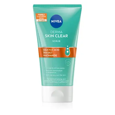 Nivea Derma Skin Clear arctisztító peeling 150 ml