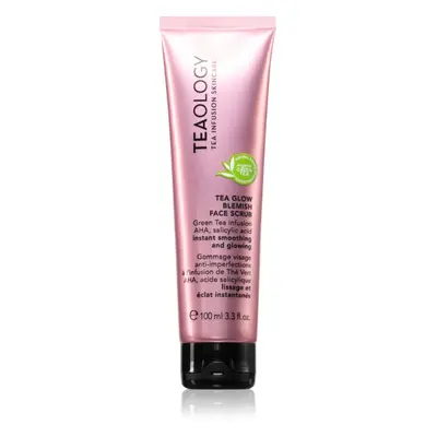 Teaology Tea Glow Blemish Face Scrub arctisztító peeling a bőr tökéletlenségei ellen 100 ml