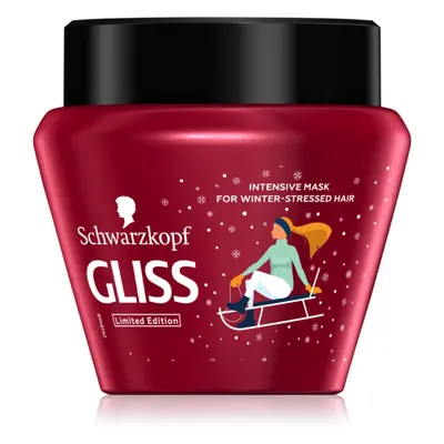 Schwarzkopf Gliss Winter Repair intenzív regeneráló maszk száraz, károsult hajra 300 ml