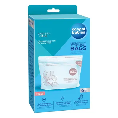 Canpol babies Microwave Sterilization Bags sterilizációs zacskók mikrohullámú sütőbe 6 db