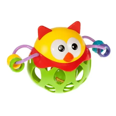 Bam-Bam Rattle interaktív játék csörgővel 6m+ Owl 1 db