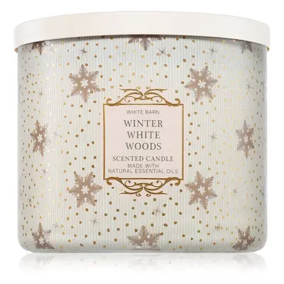 Bath & Body Works Winter White Woods illatgyertya 411 g