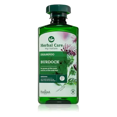 Farmona Herbal Care Burdock sampon zsíros fejbőrre és száraz hajvégekre 330 ml