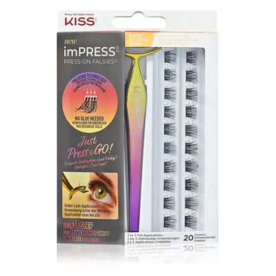 KISS imPRESS Press-on Falsies csomós műszempilla 01 Natural 20 db