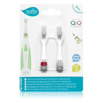 Nuvita Sonic Clean&Care Replacement Brush Heads tartalék fejek a szónikus elemes fogkeféhez újsz