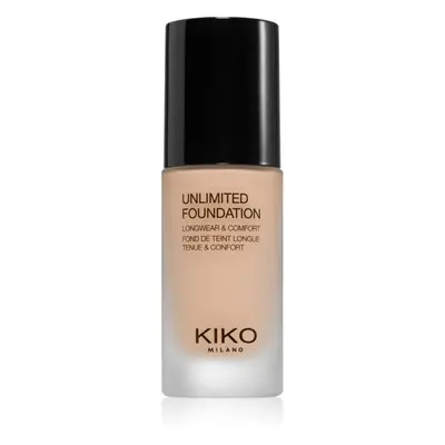 KIKO Milano Unlimited Foundation tartós folyékony alapozó matt hatással árnyalat 02 Neutral 30 m