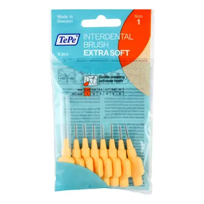 TePe Extra Soft fogköztisztító kefék 0,45 mm 8 db