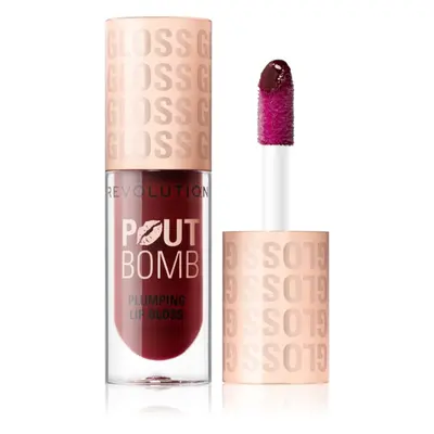 Makeup Revolution Pout Bomb ajakfény nagyobbító hatás árnyalat Jelly Berry Mauve 4.6 ml