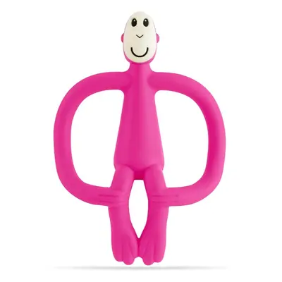 Matchstick Monkey Teething Toy and Gel Applicator rágóka 2in1 kefével Pink 1 db