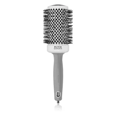 Olivia Garden Expert Shine Wavy Bristles White&Grey hajkefe průměr 55 mm 1 db