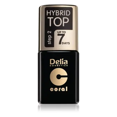 Delia Cosmetics Hybrid Gel zselés fedő körömlakk 11 ml