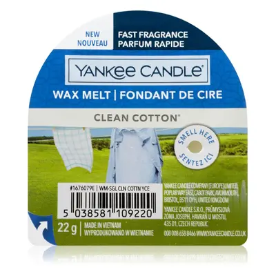 Yankee Candle Clean Cotton illatos viasz aromalámpába 22 g