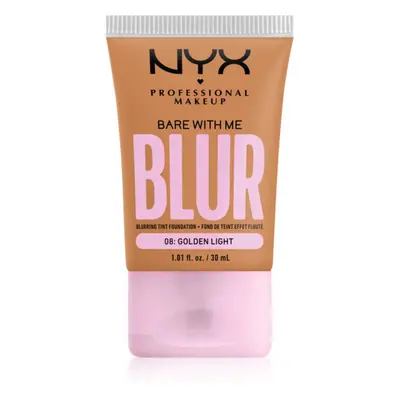 NYX Professional Makeup Bare With Me Blur Tint hidratáló alapozó árnyalat 08 Golden Light 30 ml