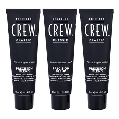 American Crew Classic Precision Blend hajfesték ősz hajra árnyalat 7-8 Light 3x40 ml