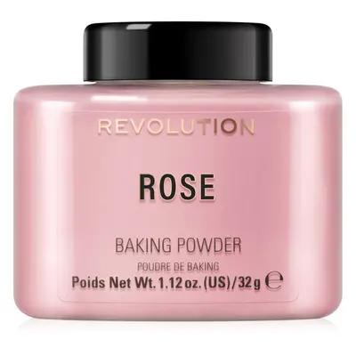 Makeup Revolution Baking Powder porpúder árnyalat Rose 32 g