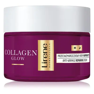 Lirene Collagen Glow 70+ ránctalanító és regeneráló krém az arcbőr táplálásáért és természetes h