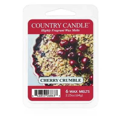 Country Candle Cherry Crumble illatos viasz aromalámpába 64 g