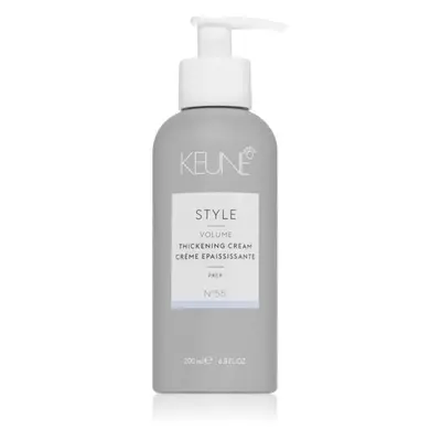 Keune Style Volume Thickening Cream hajformázó krém a hajformázáshoz, melyhez magas hőfokot hasz