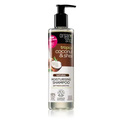 Organic Shop Natural Coconut & Shea hidratáló sampon száraz és sérült hajra 280 ml