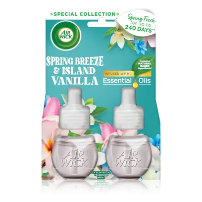 Air Wick Spring Fresh Spring Breeze & Island Vanilla elektromos légfrissítő utántöltő 2x19 ml