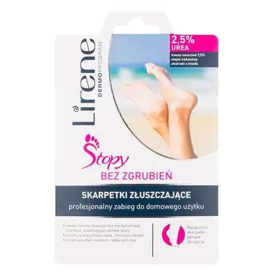 Lirene Foot Care bőrhámlasztó zokni a láb bőrének puhítására és hidratálására (2,5% Urea) 1 db