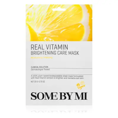 Some By Mi Clinical Solution Vitamin Brightening Care Mask fehérítő gézmaszk antioxidáns hatású 