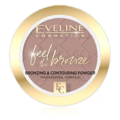 Eveline Cosmetics Feel The Bronze bronzosító és kontúrozó púder árnyalat 01 Milky Way 4 g