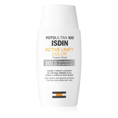 ISDIN Foto Ultra 100 Active Unify védő és tonizáló krém a pigmentfoltok ellen SPF 50+ 50 ml