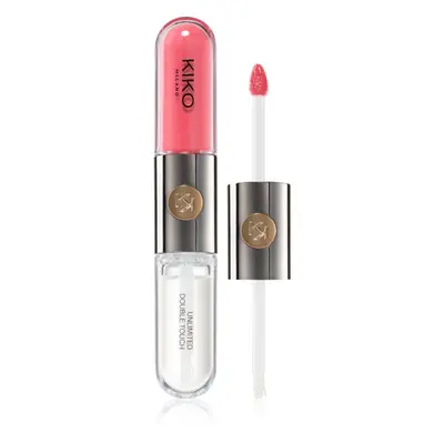 KIKO Milano Unlimited Double Touch hosszantartó folyékony rúzs árnyalat 112 Satin Peach Rose 6 m