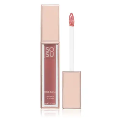 SOSU Cosmetics Satin Lip Glaze hidratáló ajakfény árnyalat Sorbet 6 ml