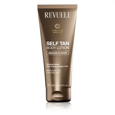 Revuele Paradise Bronze Self Tan Body Lotion önbarnító tej a fokozatos barnulásért árnyalat Medi