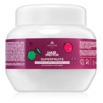 Kallos Hair Pro-Tox Superfruits regeneráló maszk a fénytelen fáradt hajra 275 ml