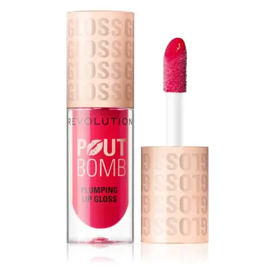 Makeup Revolution Pout Bomb ajakfény nagyobbító hatás árnyalat Cherry Sheer Red 4.6 ml