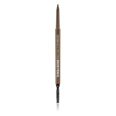 Gosh Ultra Thin precíz szemöldökceruza kefével árnyalat 002 Greybrown 0,35 g