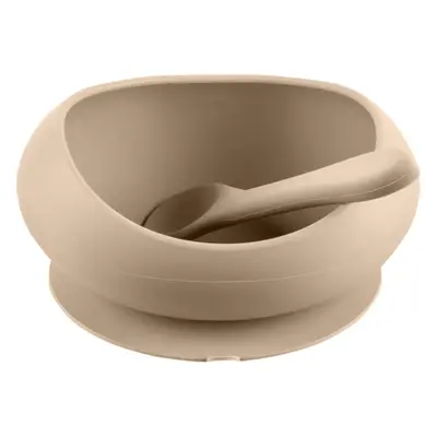 Zopa Silicone Tableware Set etetőszett Sand Beige 1 db