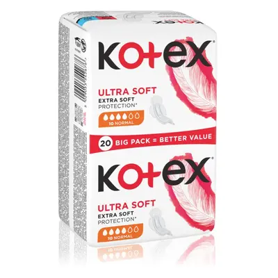 Kotex Ultra Soft Normal egészségügyi betétek 20 db