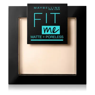 MAYBELLINE NEW YORK Fit Me! Matte+Poreless mattító púder árnyalat 120 Classic Ivory 9 g