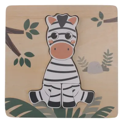 Zopa Wooden Puzzle Small kirakó fából készült Zebra 1 db